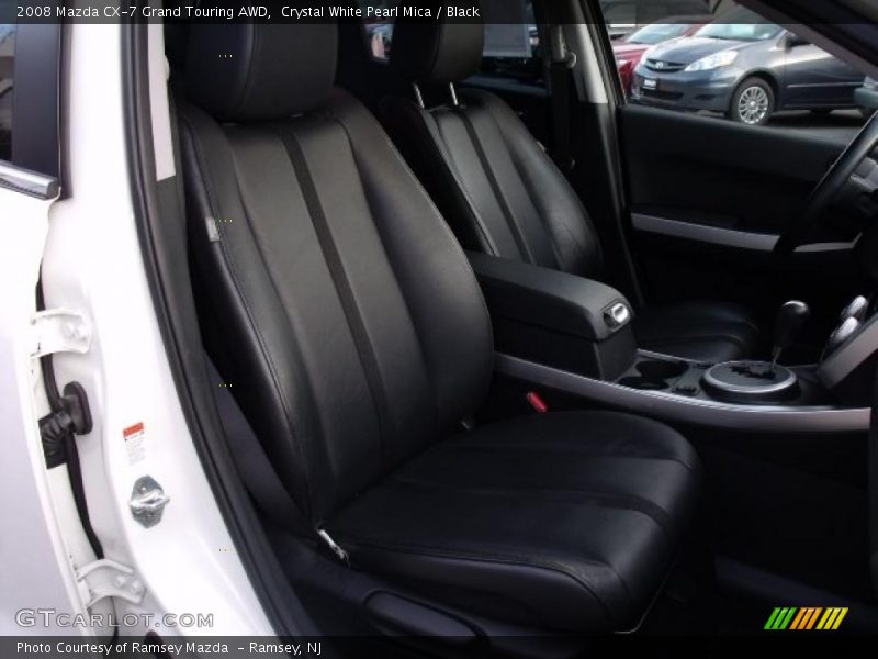 Crystal White Pearl Mica / Black 2008 Mazda CX-7 Grand Touring AWD