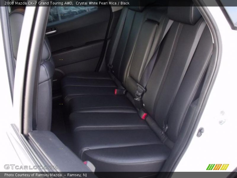 Crystal White Pearl Mica / Black 2008 Mazda CX-7 Grand Touring AWD