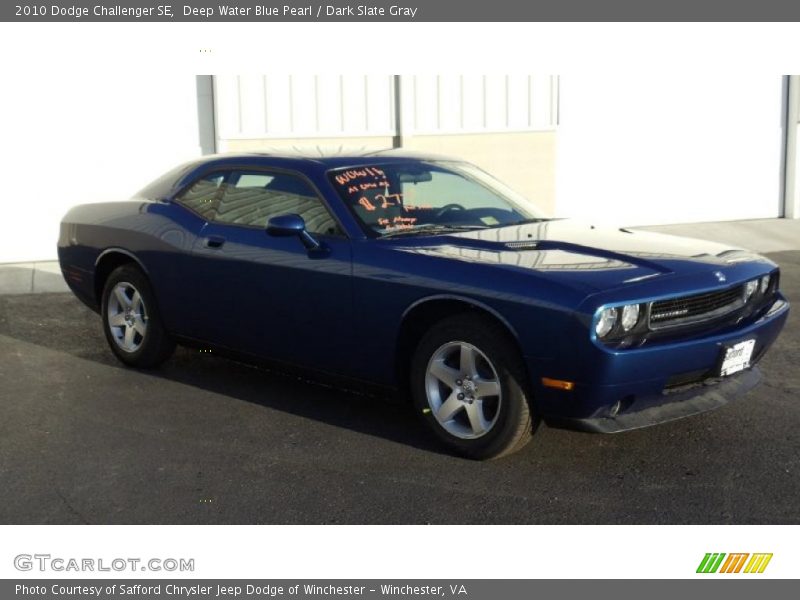 Deep Water Blue Pearl / Dark Slate Gray 2010 Dodge Challenger SE