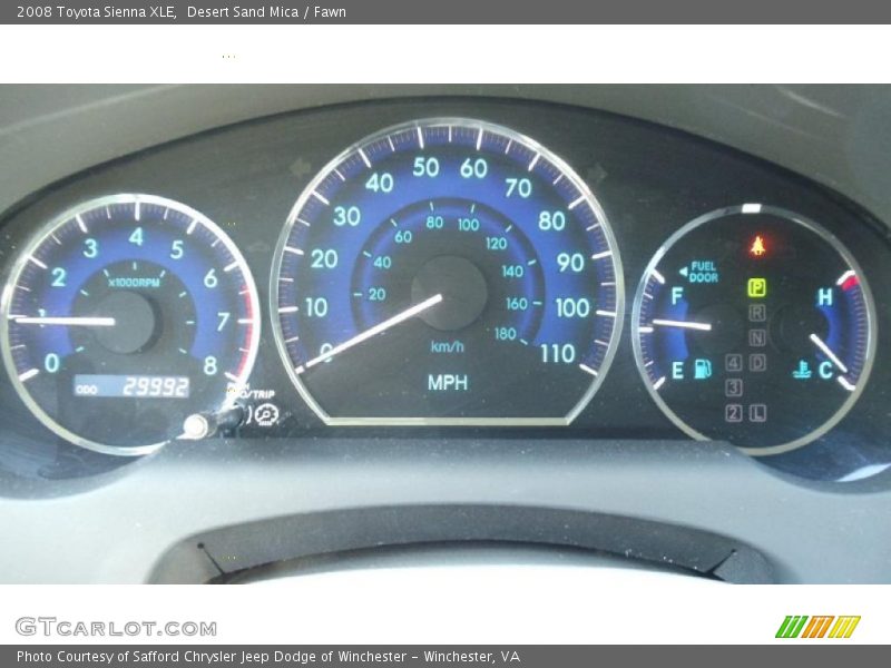 Desert Sand Mica / Fawn 2008 Toyota Sienna XLE