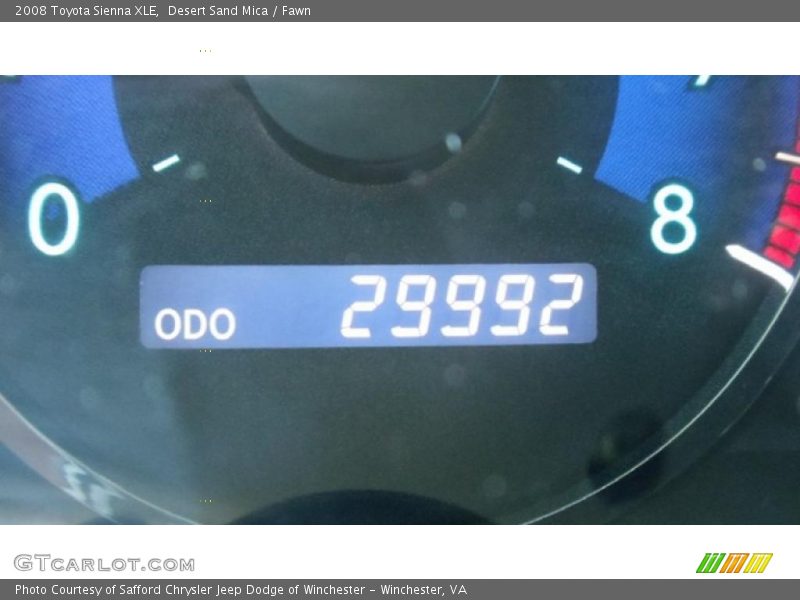 Desert Sand Mica / Fawn 2008 Toyota Sienna XLE