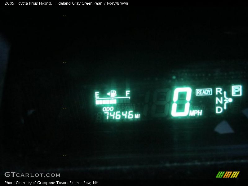 Tideland Gray Green Pearl / Ivory/Brown 2005 Toyota Prius Hybrid