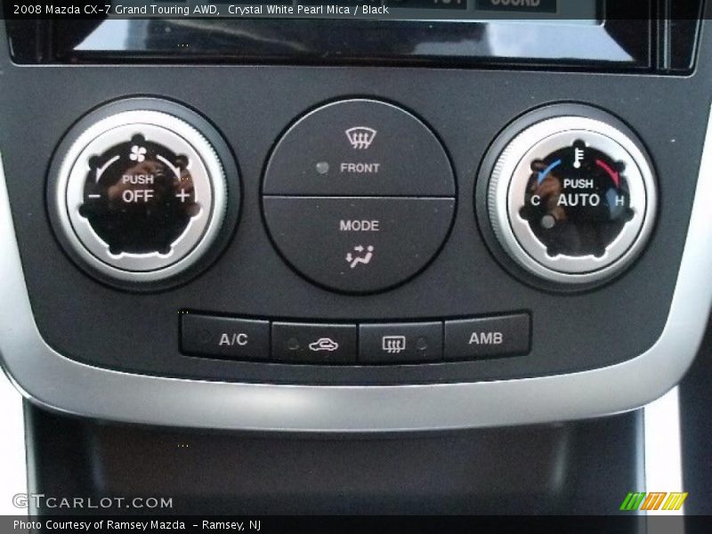 Crystal White Pearl Mica / Black 2008 Mazda CX-7 Grand Touring AWD
