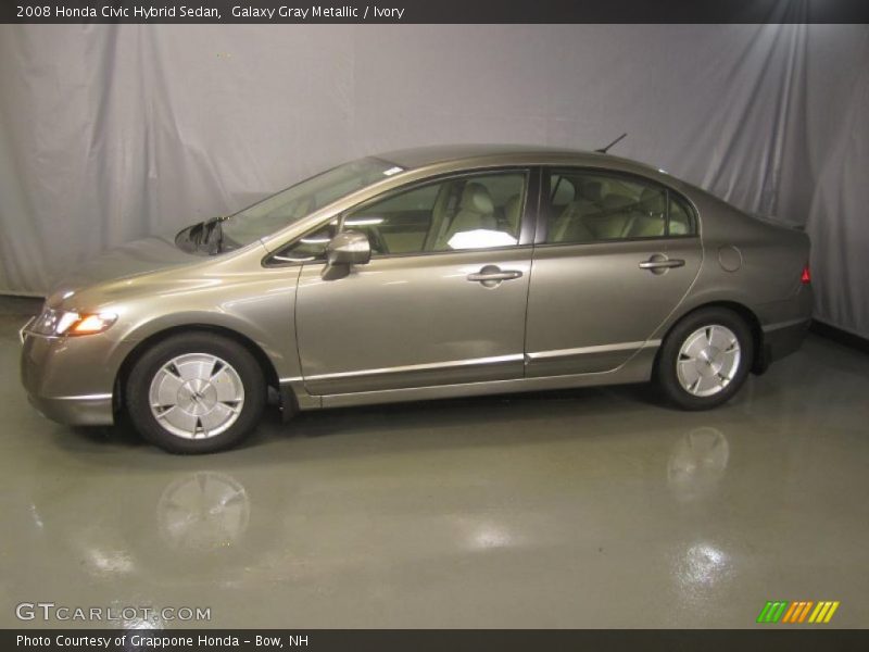 Galaxy Gray Metallic / Ivory 2008 Honda Civic Hybrid Sedan
