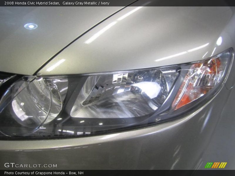 Galaxy Gray Metallic / Ivory 2008 Honda Civic Hybrid Sedan