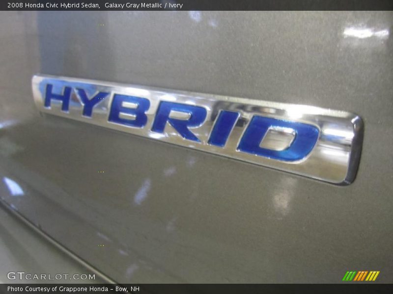 Galaxy Gray Metallic / Ivory 2008 Honda Civic Hybrid Sedan