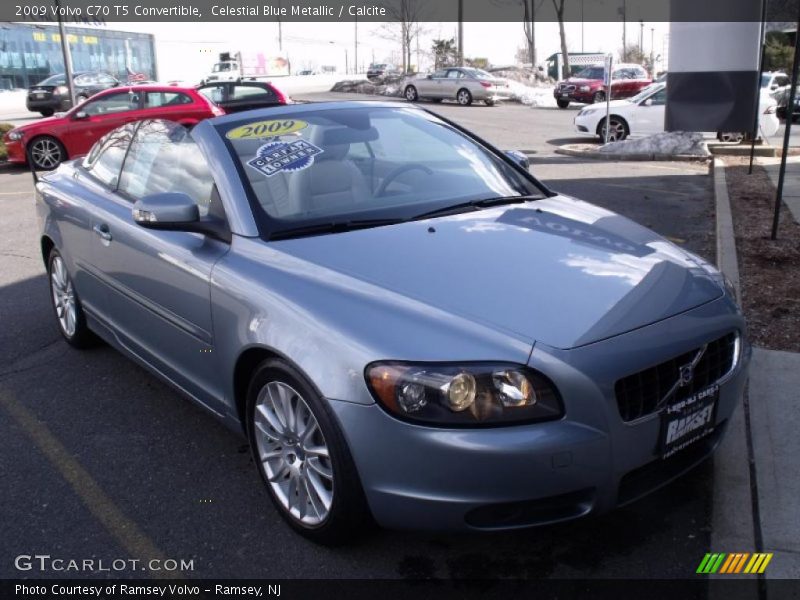 Celestial Blue Metallic / Calcite 2009 Volvo C70 T5 Convertible