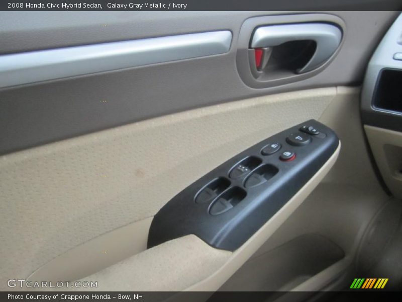 Galaxy Gray Metallic / Ivory 2008 Honda Civic Hybrid Sedan