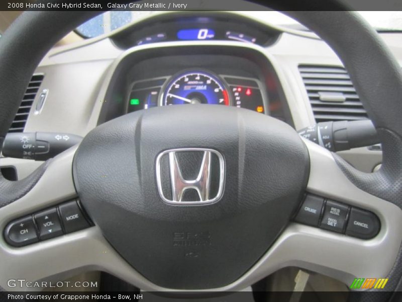 Galaxy Gray Metallic / Ivory 2008 Honda Civic Hybrid Sedan