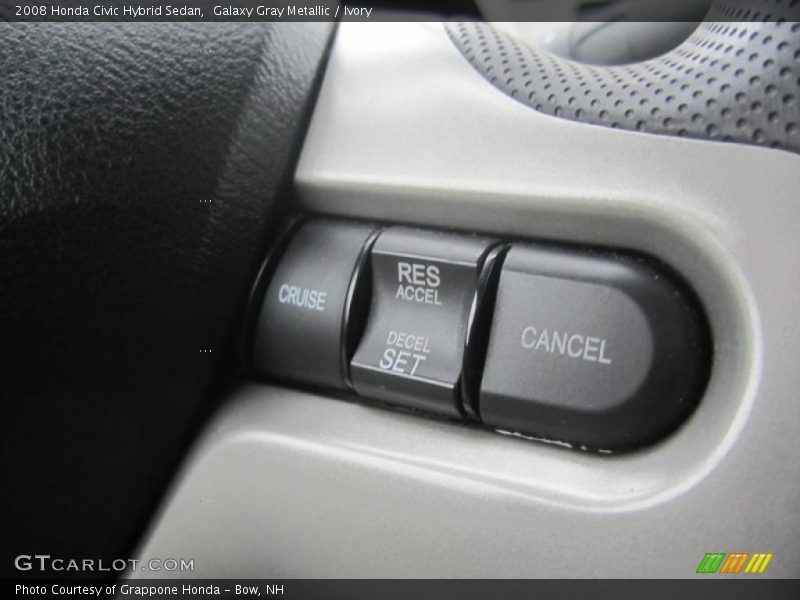 Galaxy Gray Metallic / Ivory 2008 Honda Civic Hybrid Sedan