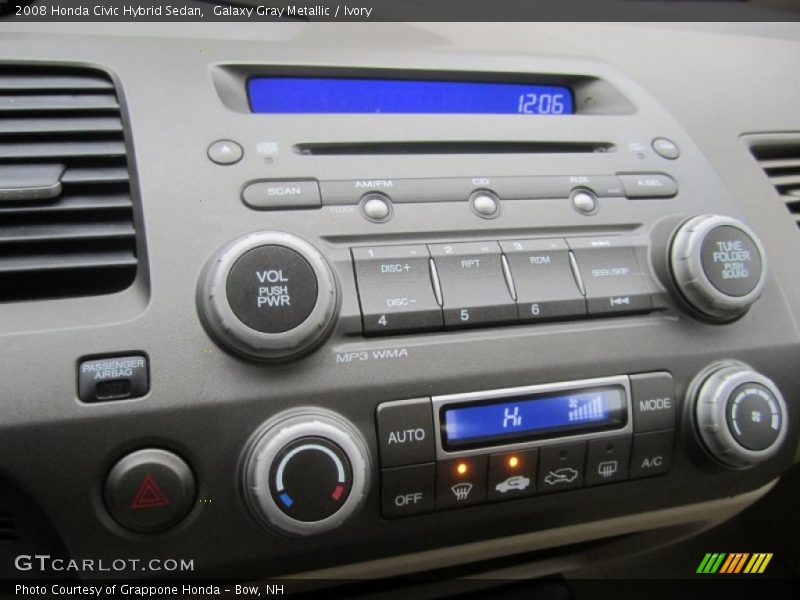 Galaxy Gray Metallic / Ivory 2008 Honda Civic Hybrid Sedan