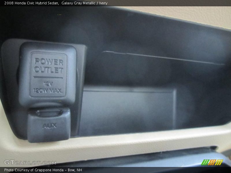 Galaxy Gray Metallic / Ivory 2008 Honda Civic Hybrid Sedan