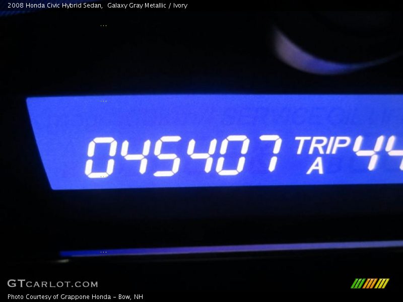 Galaxy Gray Metallic / Ivory 2008 Honda Civic Hybrid Sedan