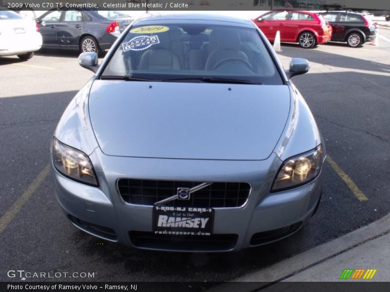 Celestial Blue Metallic / Calcite 2009 Volvo C70 T5 Convertible