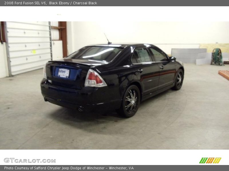 Black Ebony / Charcoal Black 2008 Ford Fusion SEL V6