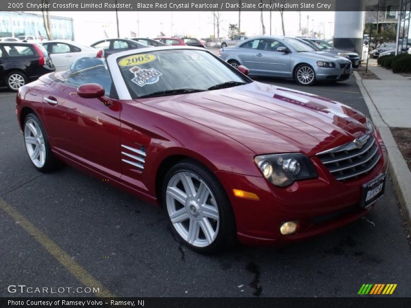 Blaze Red Crystal Pearlcoat / Dark Slate Grey/Medium Slate Grey 2005 Chrysler Crossfire Limited Roadster