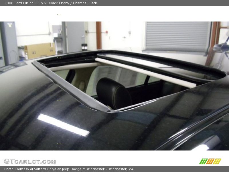 Black Ebony / Charcoal Black 2008 Ford Fusion SEL V6