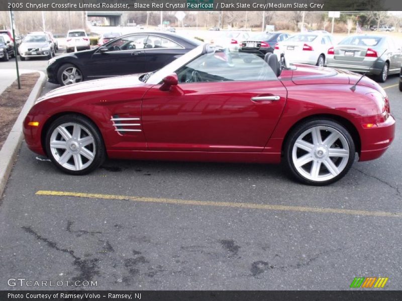 Blaze Red Crystal Pearlcoat / Dark Slate Grey/Medium Slate Grey 2005 Chrysler Crossfire Limited Roadster