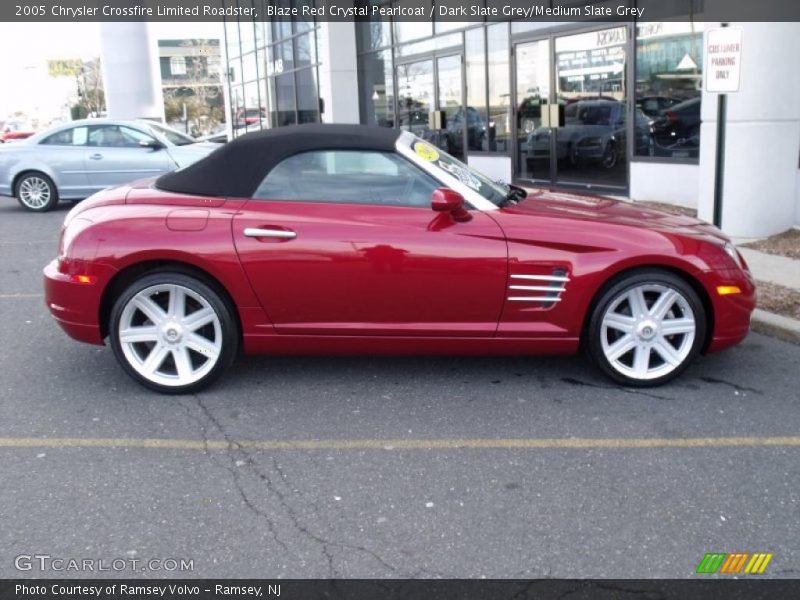 Blaze Red Crystal Pearlcoat / Dark Slate Grey/Medium Slate Grey 2005 Chrysler Crossfire Limited Roadster