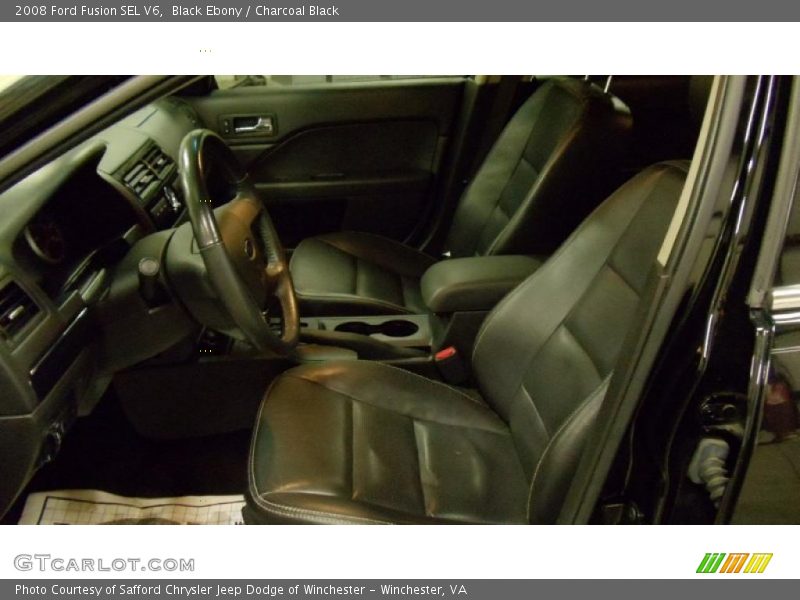  2008 Fusion SEL V6 Charcoal Black Interior