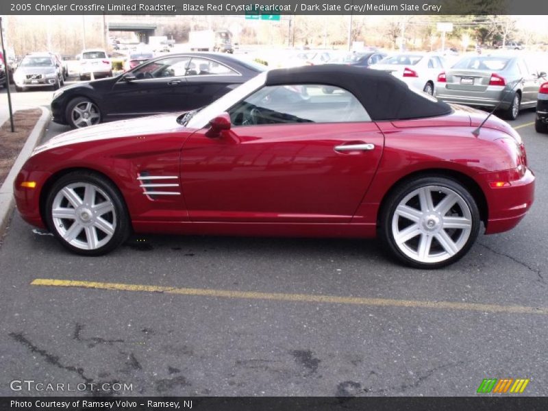 Blaze Red Crystal Pearlcoat / Dark Slate Grey/Medium Slate Grey 2005 Chrysler Crossfire Limited Roadster
