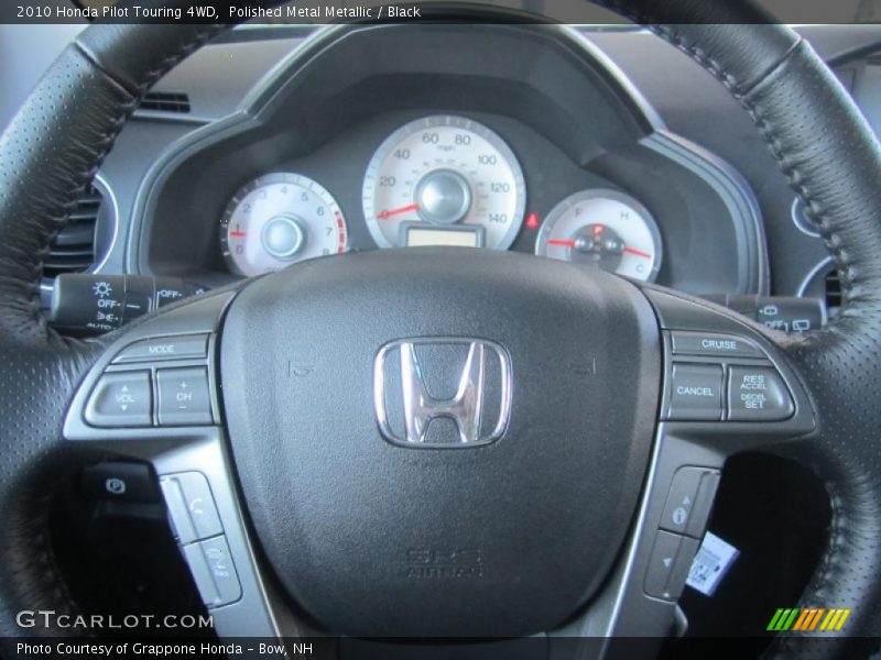 Polished Metal Metallic / Black 2010 Honda Pilot Touring 4WD