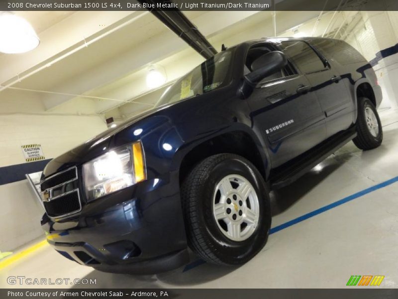 Dark Blue Metallic / Light Titanium/Dark Titanium 2008 Chevrolet Suburban 1500 LS 4x4