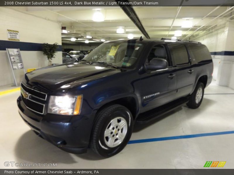 Dark Blue Metallic / Light Titanium/Dark Titanium 2008 Chevrolet Suburban 1500 LS 4x4