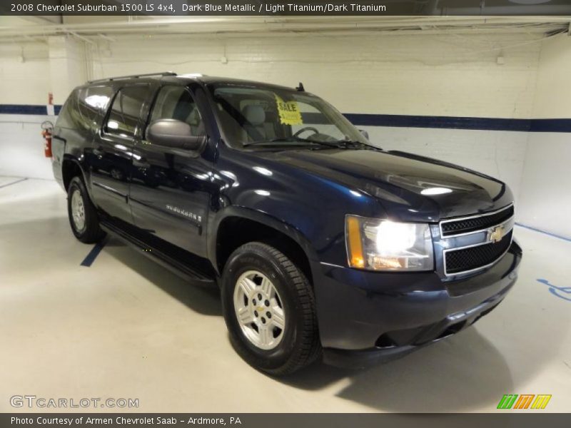 Dark Blue Metallic / Light Titanium/Dark Titanium 2008 Chevrolet Suburban 1500 LS 4x4