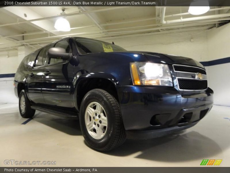 Dark Blue Metallic / Light Titanium/Dark Titanium 2008 Chevrolet Suburban 1500 LS 4x4