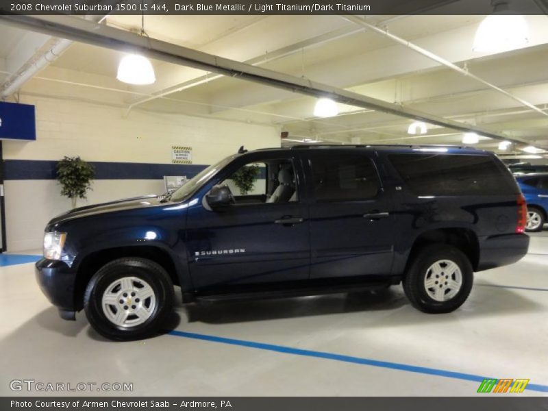 Dark Blue Metallic / Light Titanium/Dark Titanium 2008 Chevrolet Suburban 1500 LS 4x4