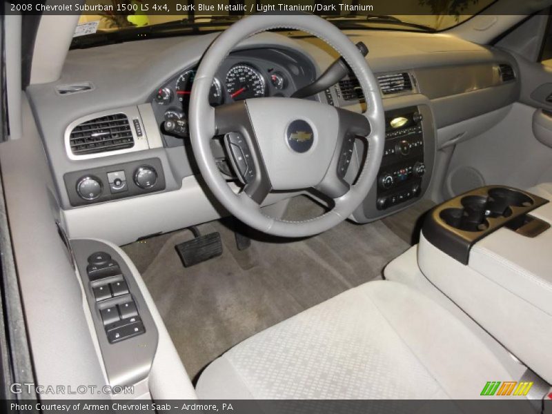 Dark Blue Metallic / Light Titanium/Dark Titanium 2008 Chevrolet Suburban 1500 LS 4x4