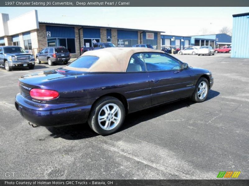 Deep Amethyst Pearl / Camel 1997 Chrysler Sebring JXi Convertible