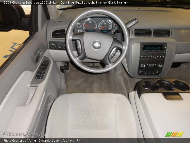 Dark Blue Metallic / Light Titanium/Dark Titanium 2008 Chevrolet Suburban 1500 LS 4x4