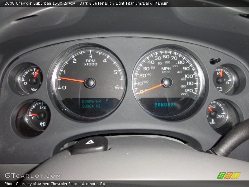 Dark Blue Metallic / Light Titanium/Dark Titanium 2008 Chevrolet Suburban 1500 LS 4x4