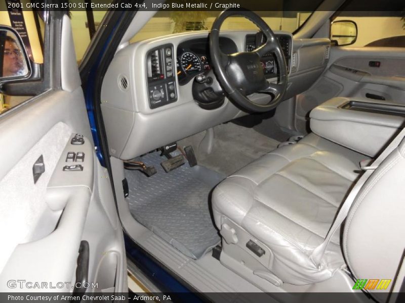  2001 Sierra 1500 SLT Extended Cab 4x4 Graphite Interior