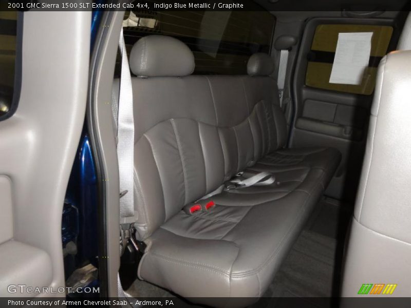 Indigo Blue Metallic / Graphite 2001 GMC Sierra 1500 SLT Extended Cab 4x4