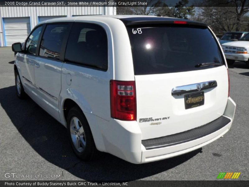 Stone White / Medium Slate Gray/Light Shale 2008 Dodge Grand Caravan SXT
