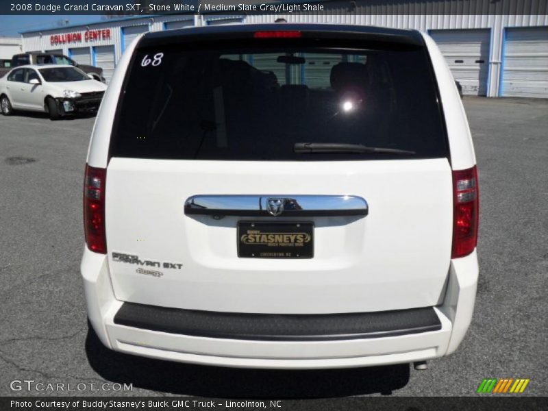 Stone White / Medium Slate Gray/Light Shale 2008 Dodge Grand Caravan SXT