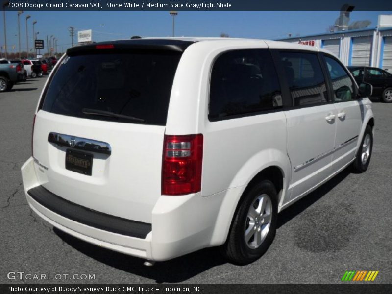 Stone White / Medium Slate Gray/Light Shale 2008 Dodge Grand Caravan SXT