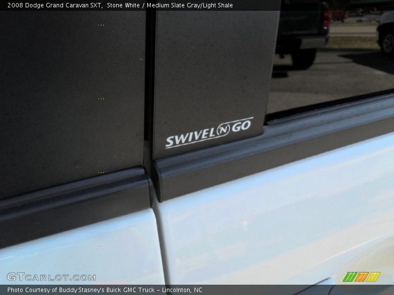 Stone White / Medium Slate Gray/Light Shale 2008 Dodge Grand Caravan SXT