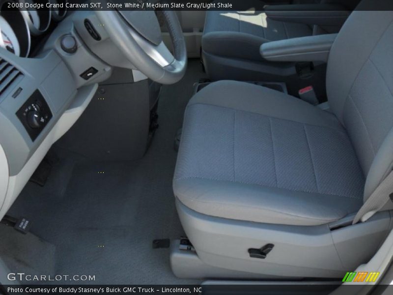 Stone White / Medium Slate Gray/Light Shale 2008 Dodge Grand Caravan SXT