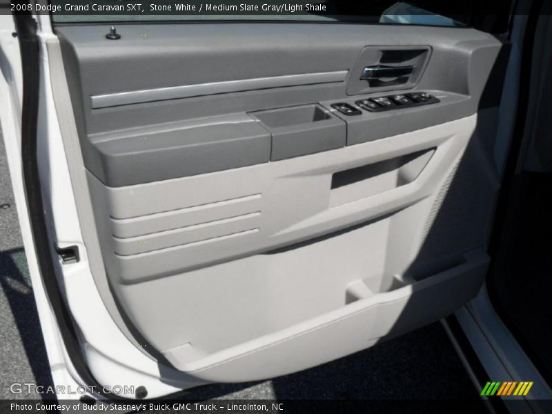 Stone White / Medium Slate Gray/Light Shale 2008 Dodge Grand Caravan SXT