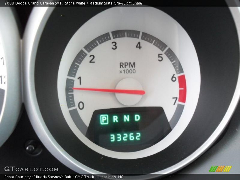 Stone White / Medium Slate Gray/Light Shale 2008 Dodge Grand Caravan SXT