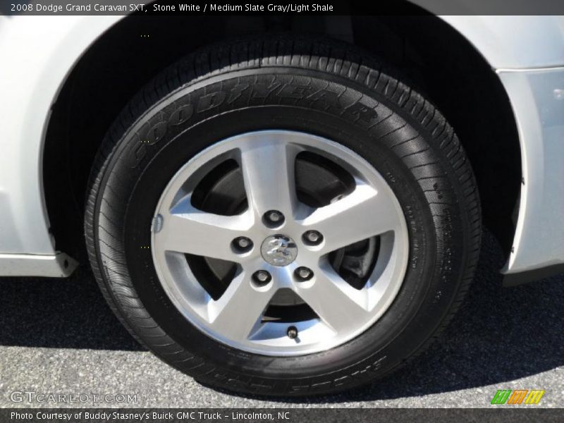 Stone White / Medium Slate Gray/Light Shale 2008 Dodge Grand Caravan SXT