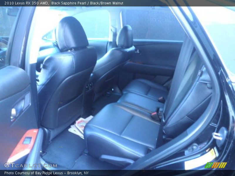 Black Sapphire Pearl / Black/Brown Walnut 2010 Lexus RX 350 AWD