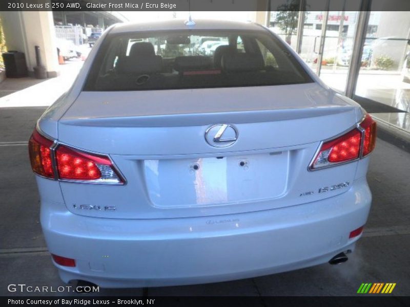 Glacier Frost Mica / Ecru Beige 2010 Lexus IS 250 AWD