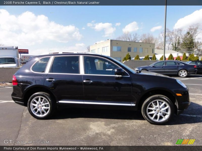Black / Chestnut/Black Natural Leather 2008 Porsche Cayenne S