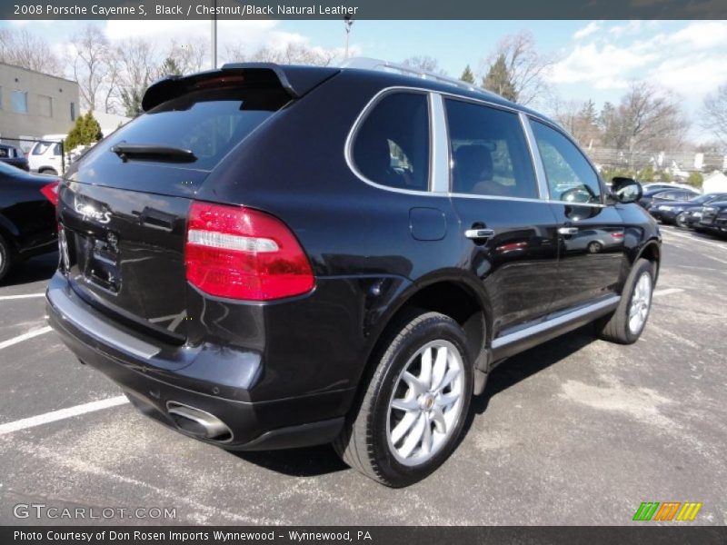 Black / Chestnut/Black Natural Leather 2008 Porsche Cayenne S