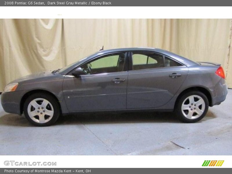 Dark Steel Gray Metallic / Ebony Black 2008 Pontiac G6 Sedan